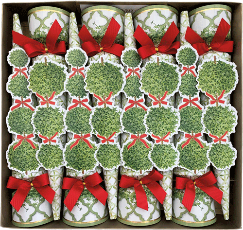 Topiaries Christmas Cone Crackers - 12 Inch 8 Per Box