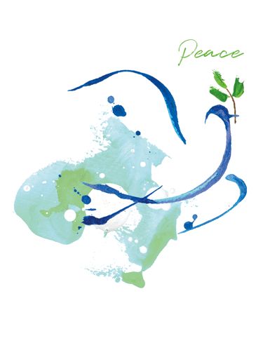 Peace Dove Cmas Card Box A Size 16 In