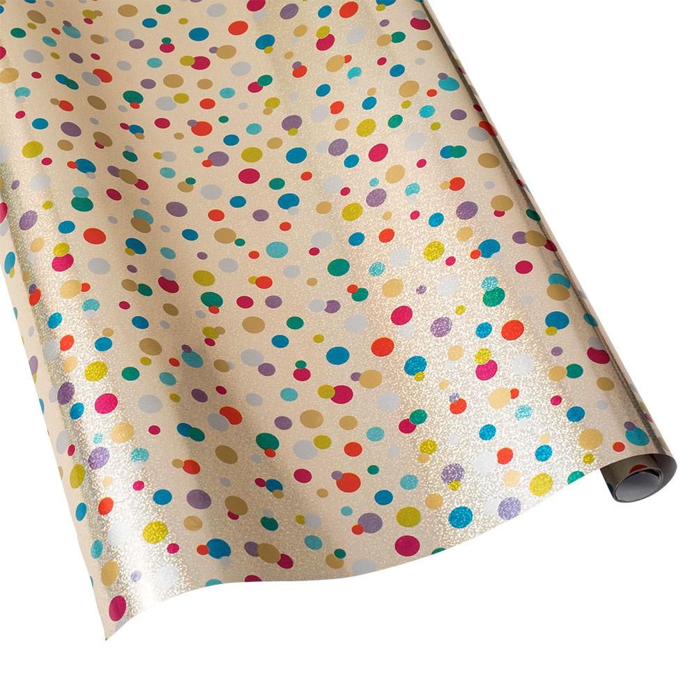 Confetti Brights Holographic Gift Wrapping Paper - 30" x 5' Roll
