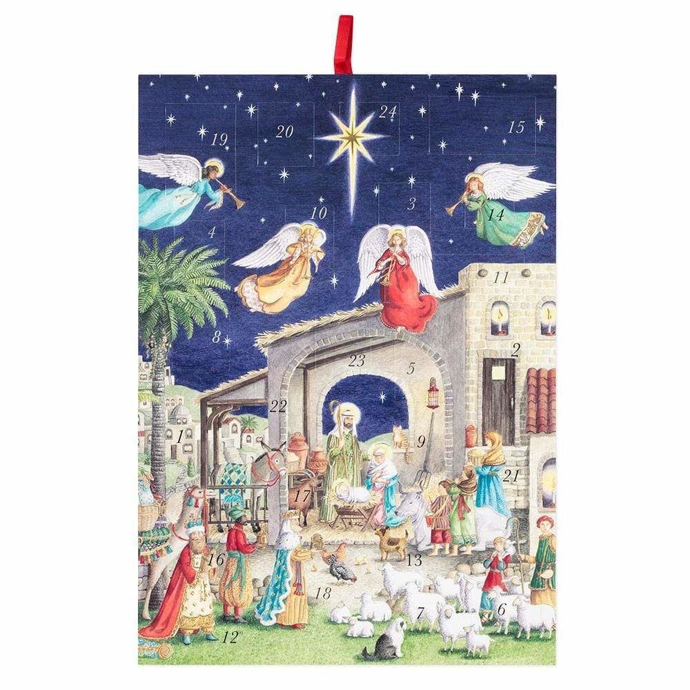 Nativity with Angels Advent Calendar - 1 Each