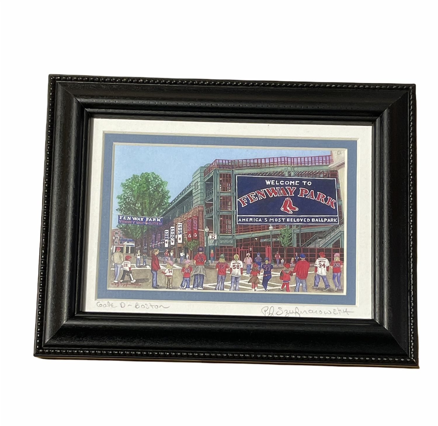 Black Framed 5x7 Painting of Gate D