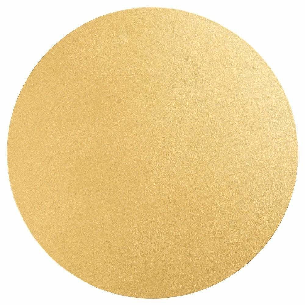 Luster Round Felt-Backed Placemat in Gold - 1 Each