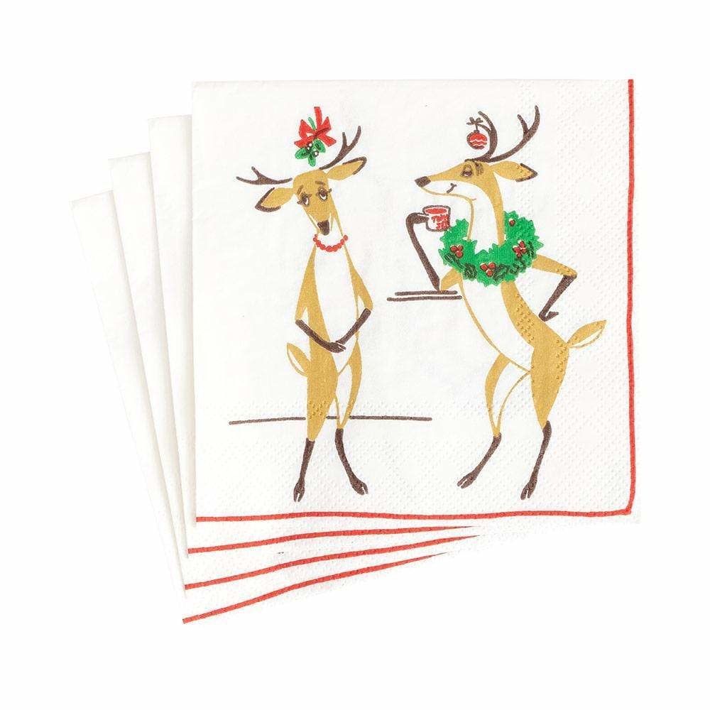 Mistletoe Meets Toddy Paper Cocktail Napkins - 20 Per Package