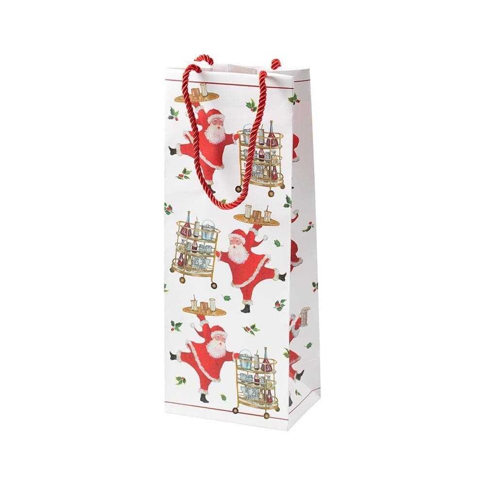 Cocktails with Santa Wine &amp; Bottle Gift Bag - 1 Each