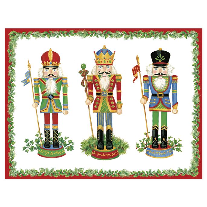 Nutcrackers Christmas Cards - 5 Cards &amp; 5 Envelopes