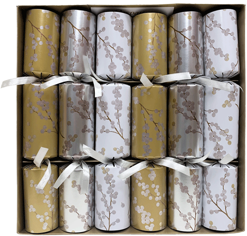 Berry Branches Christmas Crackers Christmas Crackers 6 Count 12.5 Inch Long