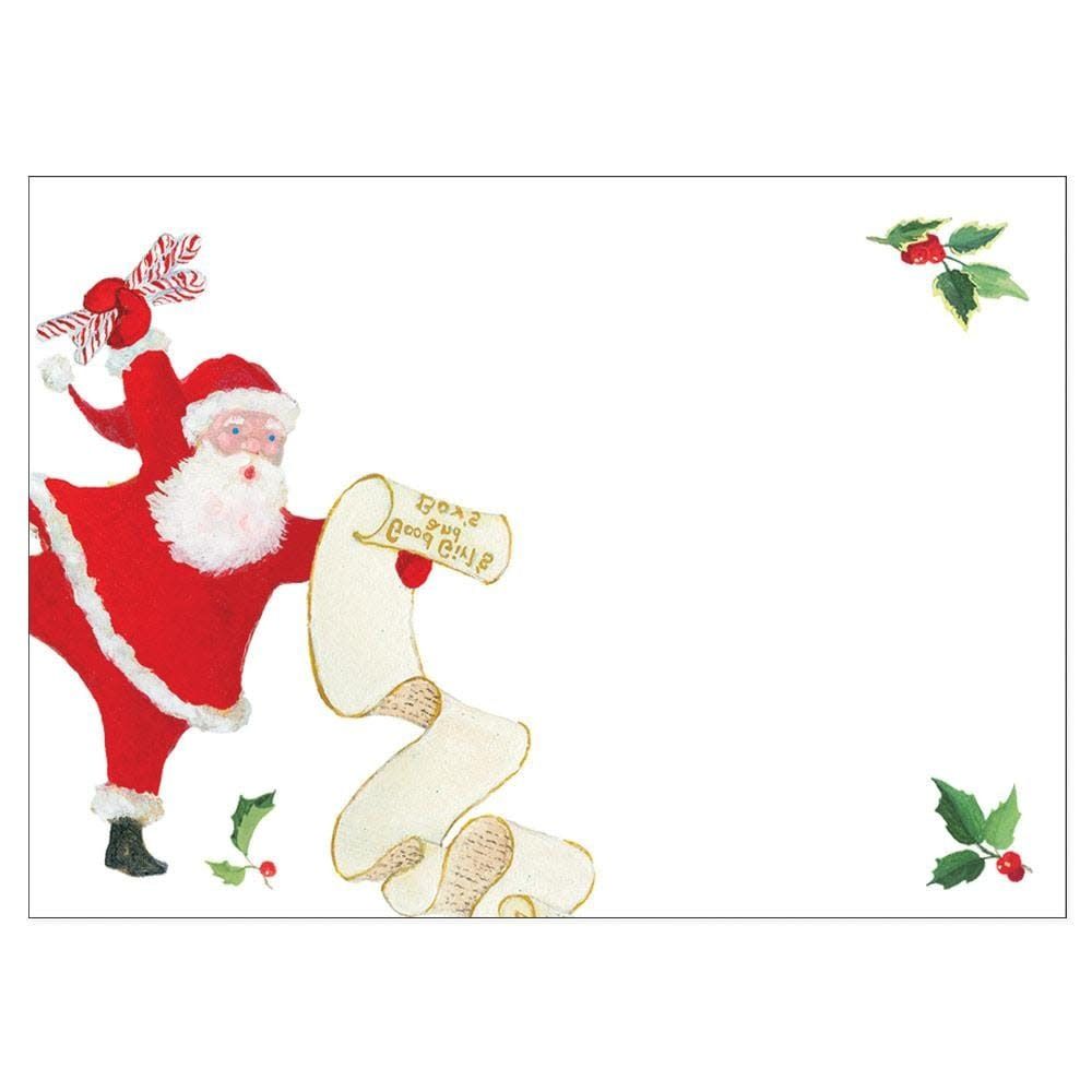 Dancing Santas Self-Adhesive Labels - 12 Per Package