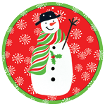 Snowmen Ornament Tag W/header - 4 per package