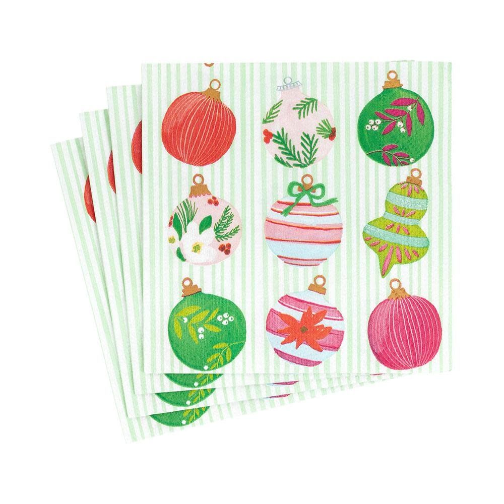 Painted Ornaments Paper Cocktail Napkins - 20 Per Package
