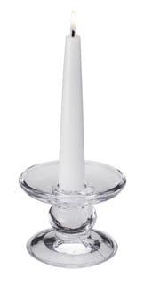 Glass Dual Purpose Candle Holder 2.75"