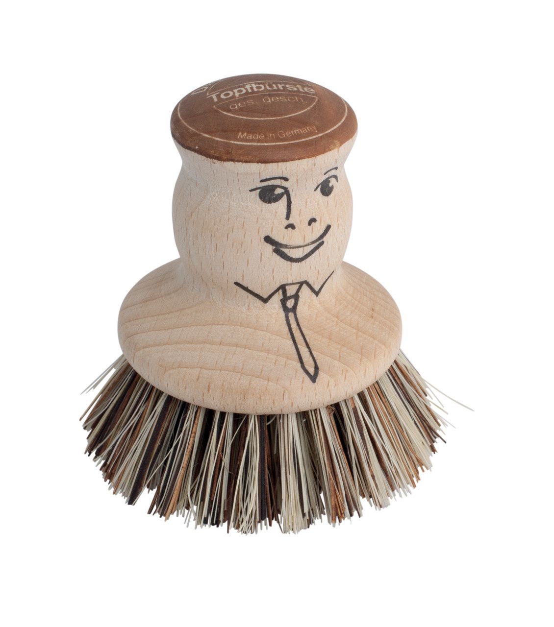 Redecker Pot Brush Man 2.75"