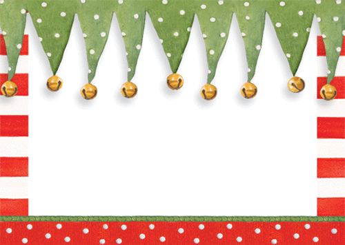 Stocking Stripe Self-Adhesive Labels - 12 Per Package