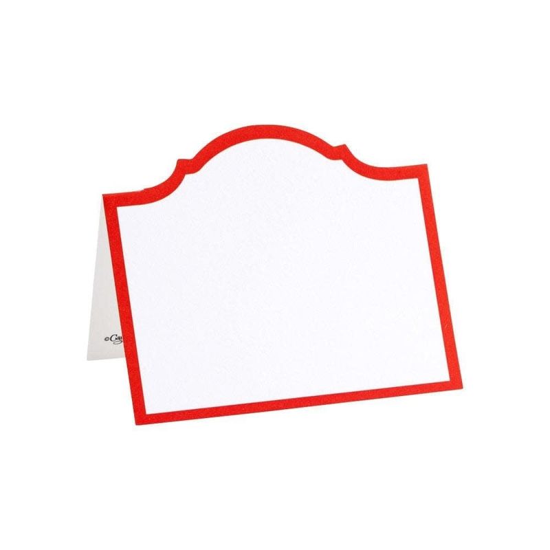 Arch Die-Cut Red Foil Place Card 8 Count