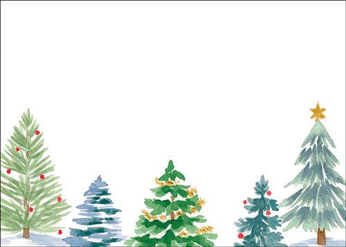Christmas Trees Name Labels - 12 Per Pack