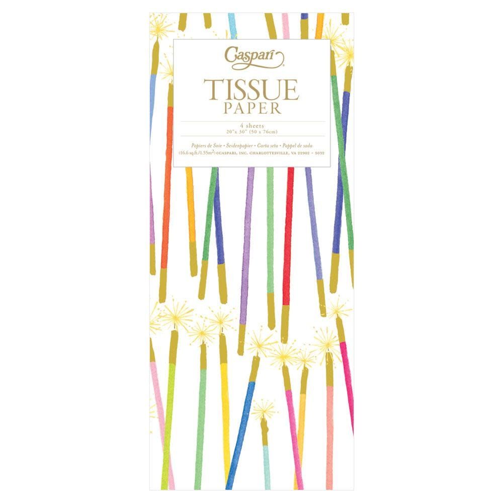 Party Candles Tissue Paper - 4 Sheets Included