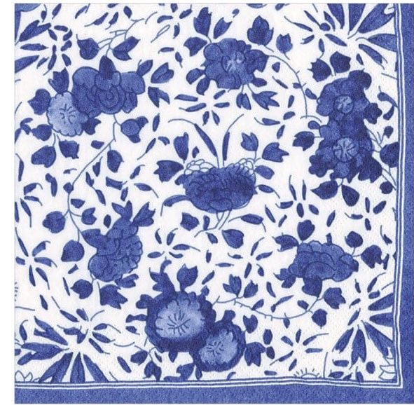 Delft Blue Cocktail Napkins pack of 20
