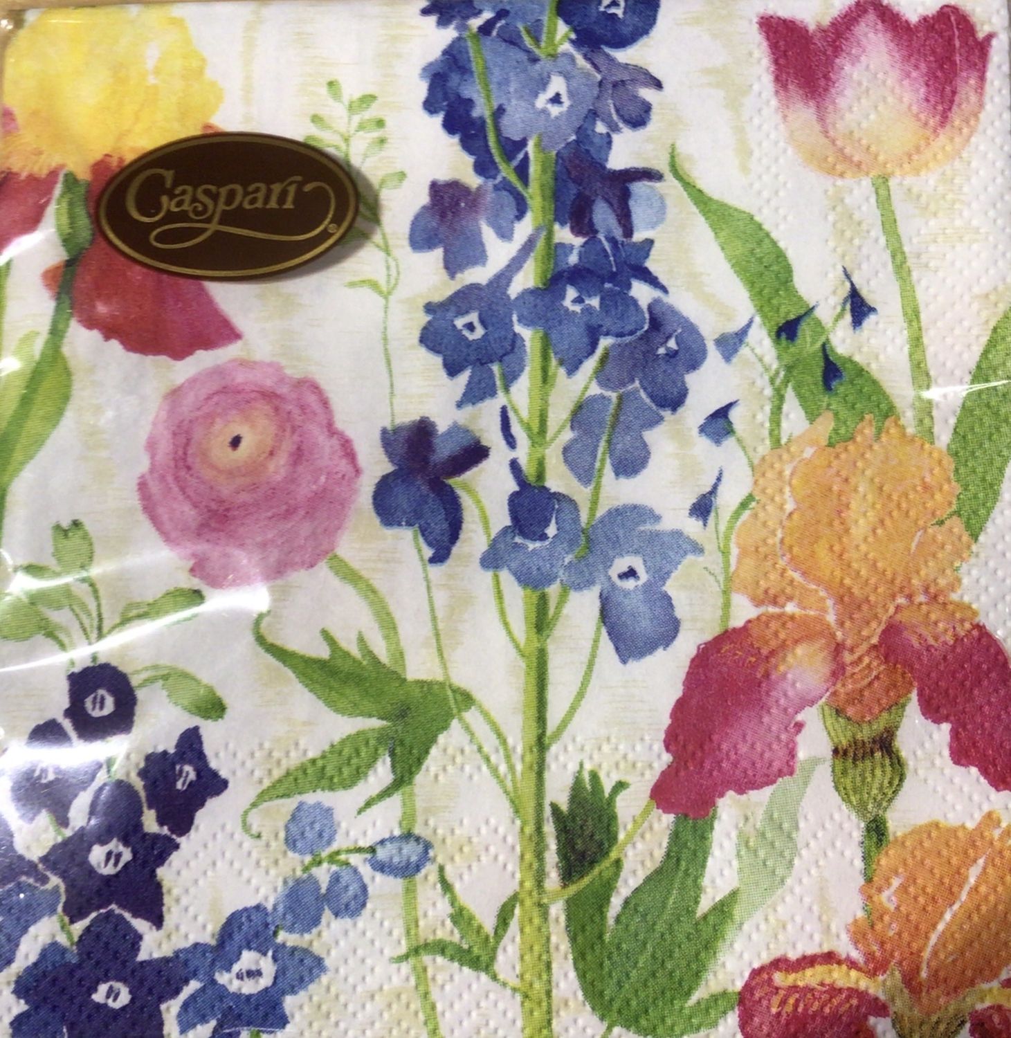 Summer Garden White Cocktail Napkins - Pack of 20