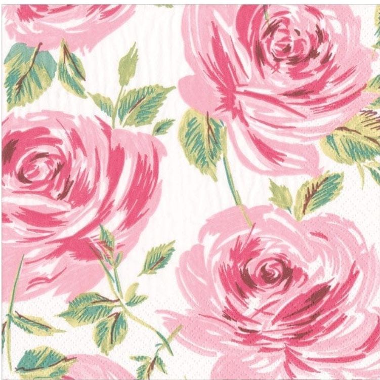 Bella Rosa Pink Cocktail Napkins pack of 20