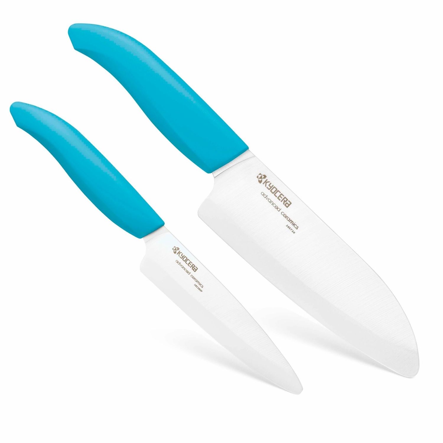 2-pc Ceramic Knife Set 5.5" Santoku and 4.5" Utility