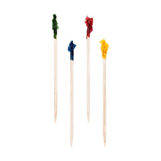 Frilled Appetizer Picks Natural Wood