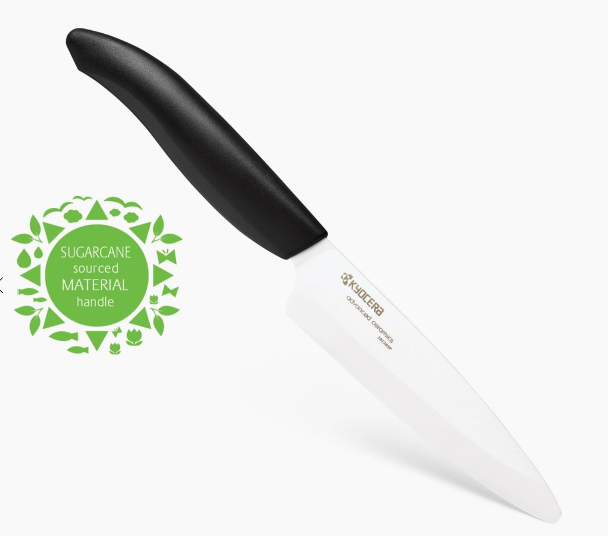 Ceramic 4.5" Utility Knife w/ Sugarcane Sourced Material Handle