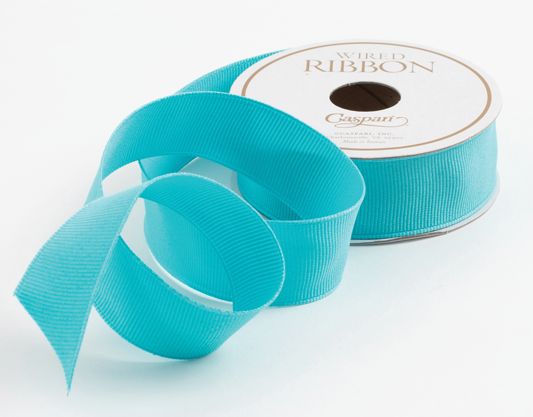 Narrow Turquoise Grosgrain Ribbon - 8 Yard Spool
