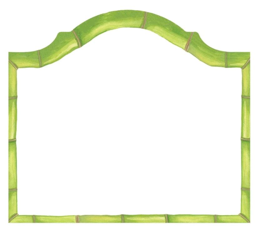 Bamboo Arch Die-Cut Place Cards - 8 Per Package