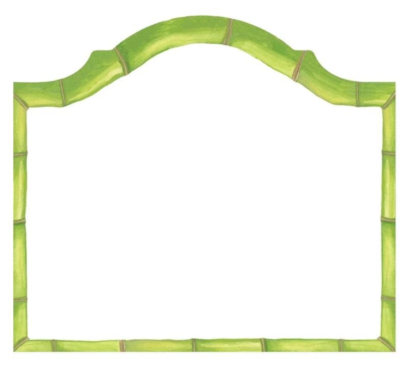 Bamboo Arch Die-Cut Place Cards - 8 Per Package