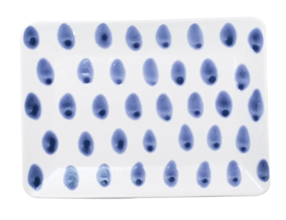 Santorini Dot Small Rectangular Platter