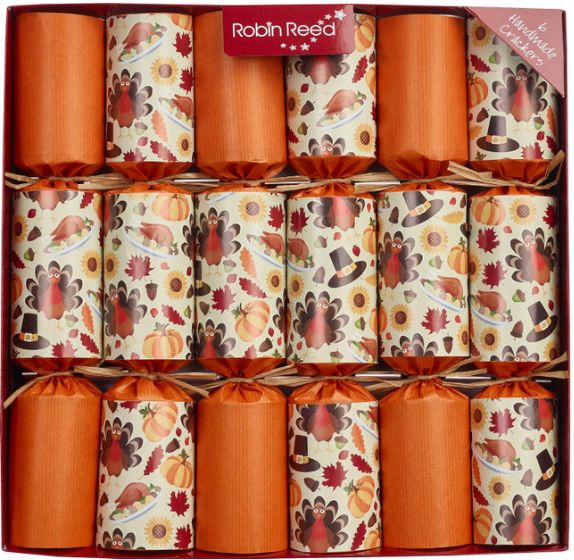Racing Turkey Party Crackers 6 per box - 13”