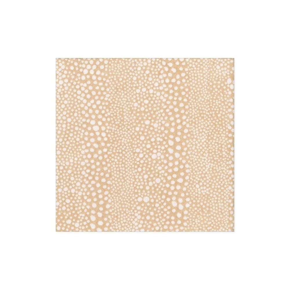 Pebble Paper Linen Cocktail Napkins in Beige - 15 Per Package