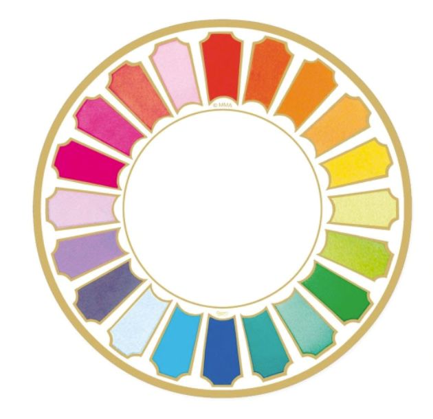 Color Wheel Paper Dinner Plates - 8 Per Package