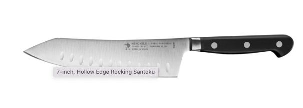Classic Precision 7" Hollow Edge Rocking Santoku Knife
