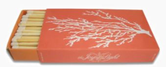 Matches Coral on Embosses Matte 4" Collectible Matchbox