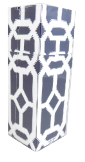 Designer Matches Navy Lattice Embossed 4" colloectible Matches