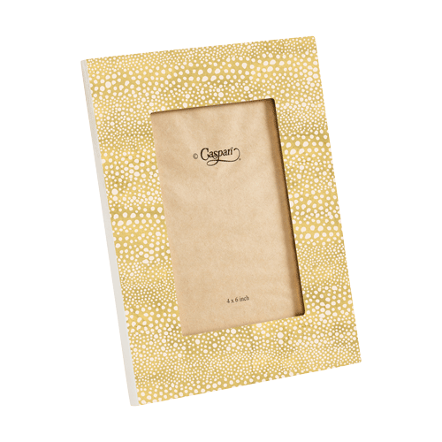Pebble Gold Lacquer 4" x 6" Picture Frame