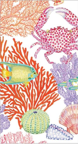 Under the Sea Paper Guest Towel Napkins - 15 Per Package