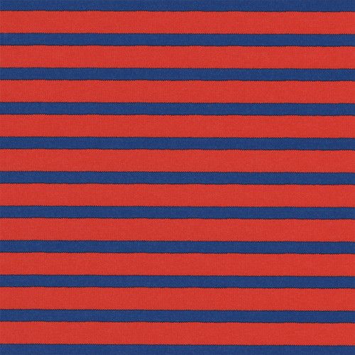 Bretagne Reversible Gift Wrapping Paper in Red &amp; Blue - 30" x 8' Roll