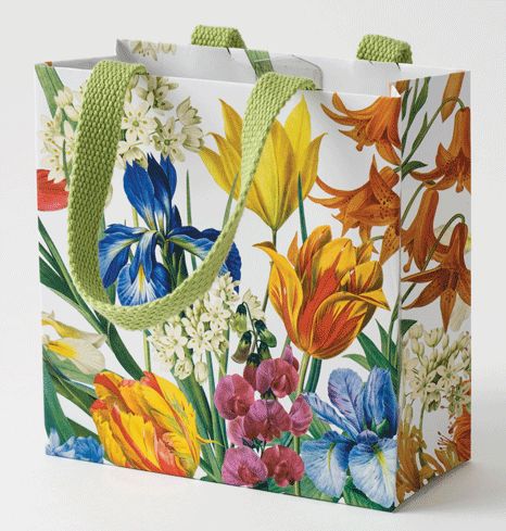 Redoute Floral Gift Bag Small Square - 1 Each