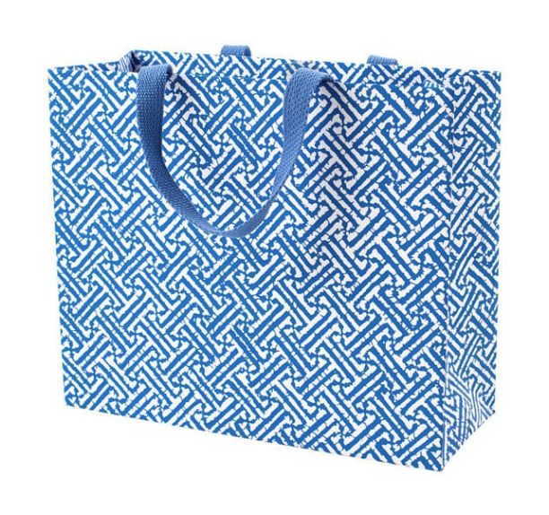 Fretwork Large Gift Bag in Blue - 1 Each
