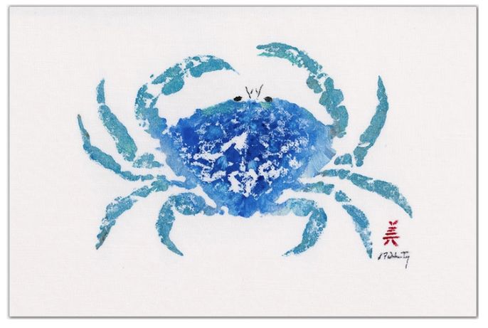 Blue Dungeness Crab Placemat