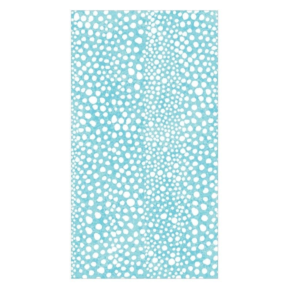 Pebble Paper Linen Guest Towels Napkins in Seafoam - 12 Per Package