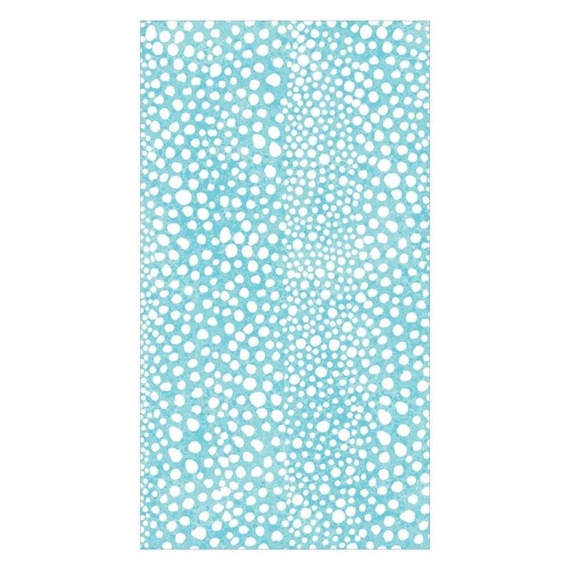Pebble Paper Linen Guest Towels Napkins in Seafoam - 12 Per Package