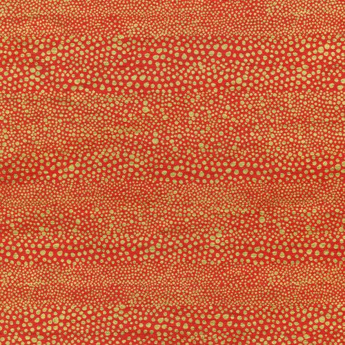 Pebble Red And Gold Foil Gift Wrapping Paper Continuous Wrap Roll
