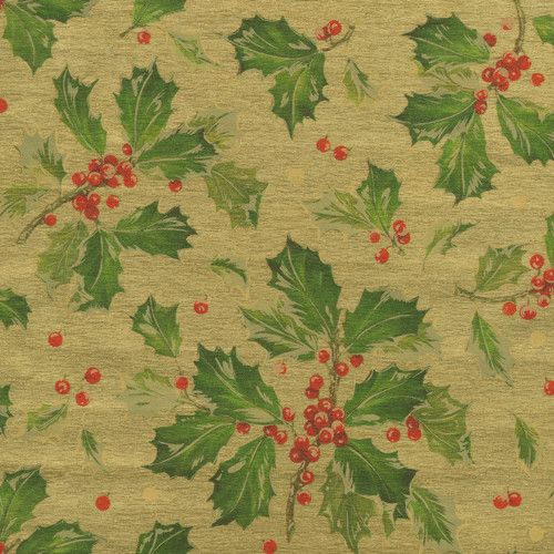 Gilded Holly Gold Foil Roll Wrap 30 Inchx 6 Ft Foil-2"core