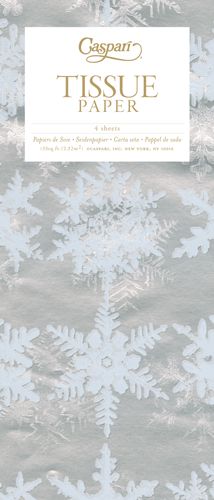 Snowfall Silver Tissue Pkg 4 Sheets