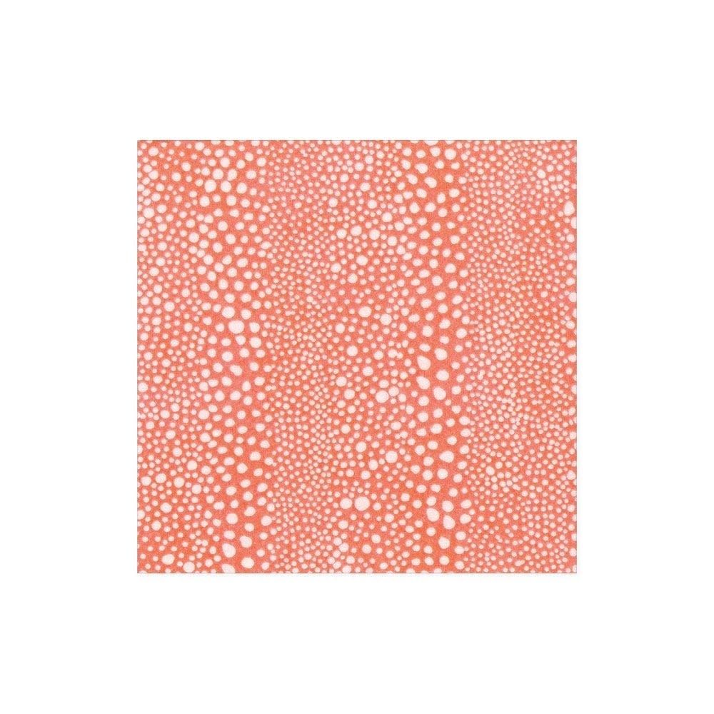Pebble Paper Linen Cocktail Napkins in Coral - 15 Per Package