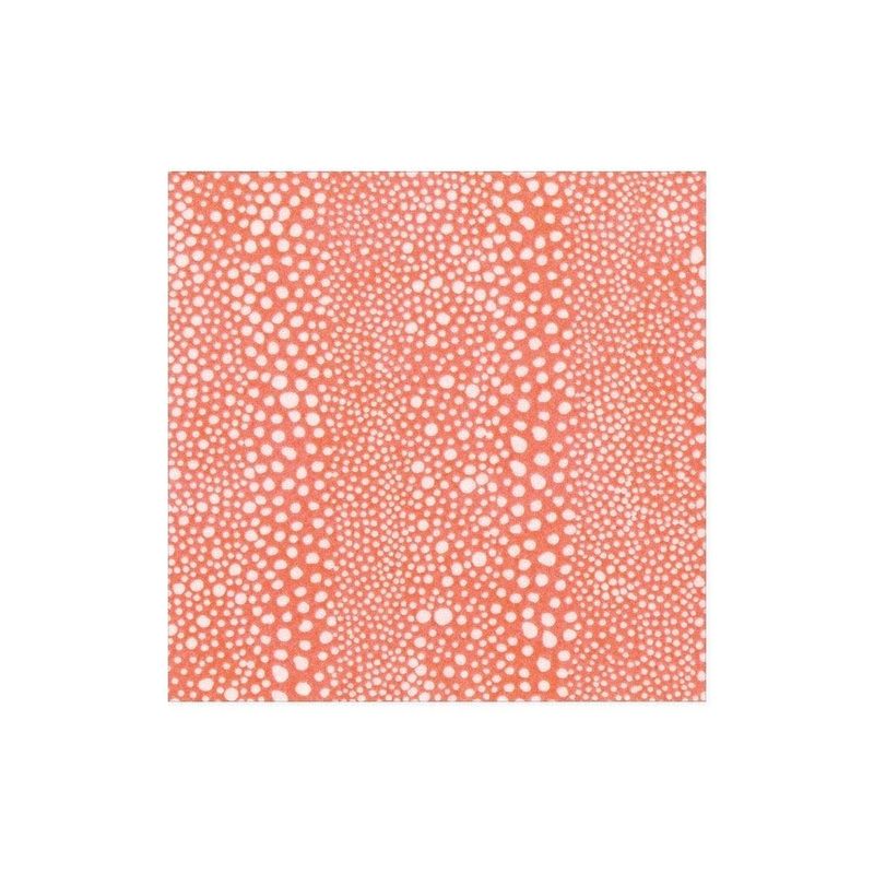 Pebble Paper Linen Cocktail Napkins in Coral - 15 Per Package