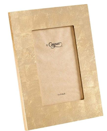 Gold Leaf Lacquer 4" x 6" Picture Frame
