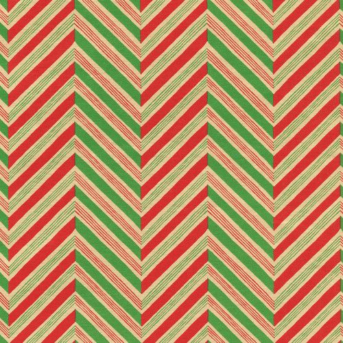Candy Cane Stripes Gold Foil Gift Wrapping Paper Continuous Wrap Roll